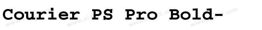 Courier PS Pro Bold字体转换